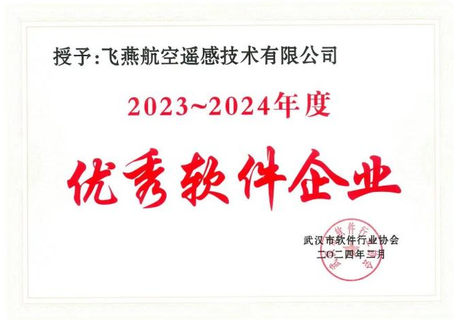2023年度武漢市軟件行業(yè)“優(yōu)秀企業(yè)”、“優(yōu)秀工作者”稱號(hào)花落飛燕遙感
